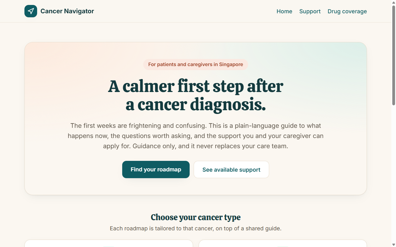 Cancer Navigator preview
